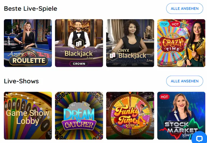Rooli Casino games